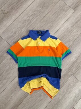 Kids Polo Ralph Lauren Striped Cotton Mesh